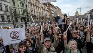 Демонстрации срещу правителството в Чехия 
