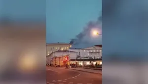 Пожар в сградата на руското военно министерство в Москва