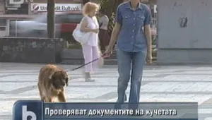 Проверяват документите на кучетата в София 