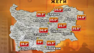 Жега в цялата страна