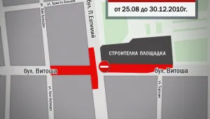  Затварят централни улици в София заради строителството на метрото