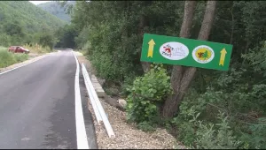 Асфалтираха пътя до парка за танцуващи мечки в Белица 