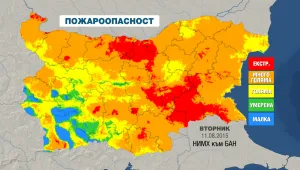 Опасно горещо и утре