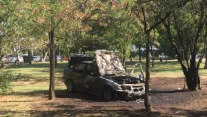 BMW изгоря на столичен булевард