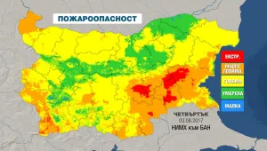 Опасни жеги и опасност от пожари и днес
