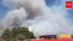 Големи пожари близо до Лисабон и Мадрид