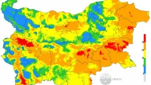 Екстремален индекс за пожароопасност за 11 области в понеделник
