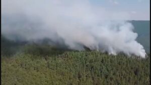 Пожарът в Родопите: Вертолет 