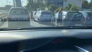 Верижна катастрофа затруднява движението по бул. 