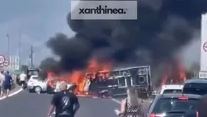 Обвиниха българския шофьор на камион, ударил кола, в която изгоряха трима души