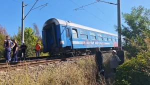 Дърво падна върху бързия влак от Варна за София, стъкла се изсипват върху пътничка в него