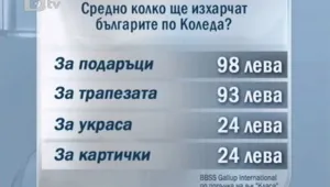 Харчим средно по 100 лева за коледната трапеза