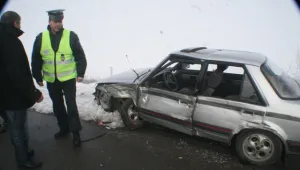 Поледица доведе до инциденти и затворен път край Силистра