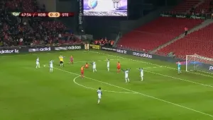 Копенхаген - Стяуа 0:0, Танасе - червен картон (49)