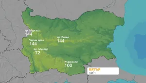 Вятър до 100 км/ч в Кърджали