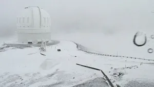 На Хаваите заваля сняг