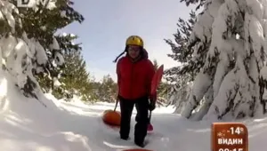На разходка с лодка... в снега!