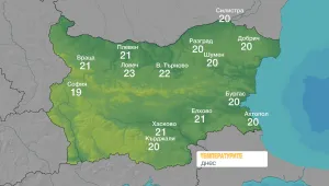 До 23 градуса днес