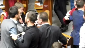 Отново схватка в украинския парламент