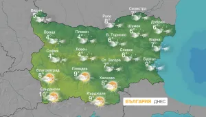 През нощта валежите навсякъде ще спрат