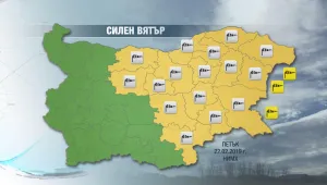 Силен вятър, застудяване и валежи днес