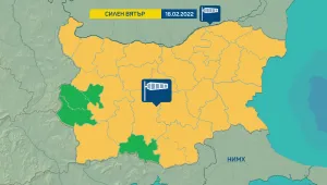 Жълт код за силен вятър в петък 