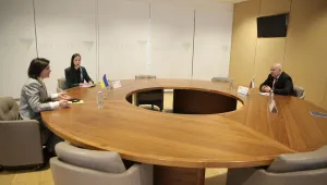 Иван Гешев разговаря по телефона с украинския си колега