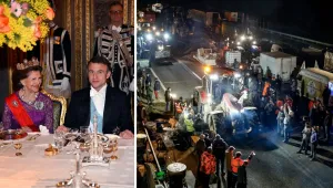 „Като няма хляб, да ядат пасти“: Макрон на бляскава вечеря, а фермерите ядат на магистралата (СНИМКИ)