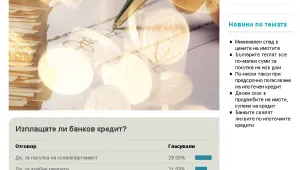Анкета: Българинът живее предимно на кредит
