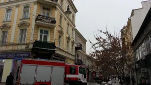 Пожар горя в ателие в центъра на София