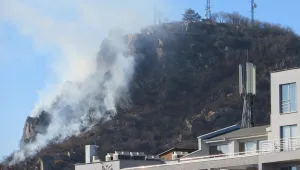 Горя едно от тепетата в Пловдив