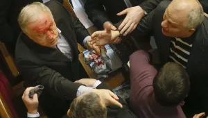 Бой в украинския парламент