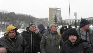 Съкратени миньори блокираха пътя за ТЕЦ 