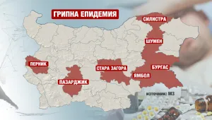 Грипната вълна у нас обхваща все повече области