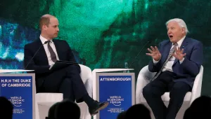 Рамо до рамо с политиците: Принц Уилям, Боно и рапърът Will.i.am в Давос