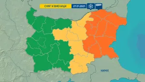 До края на деня в Източна България важи оранжев код за опасно време 
