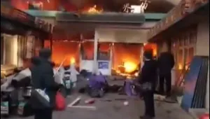 8 убити и 15 ранени при пожар на зеленчуков пазар в Китай (ВИДЕО)