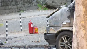 Микробус се запали в движение и се взриви в Русе