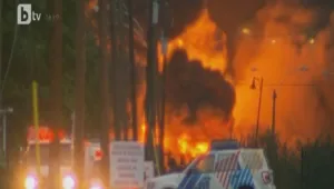 Влак с петрол се взриви в Канада, най-малко 30 сгради са унищожени