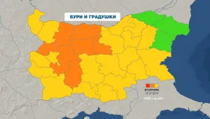 Мощни бури и градушки в почти цялата страна