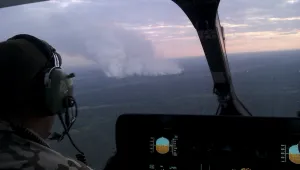 Горски пожар бушува край АЕЦ Чернобил (ВИДЕО)