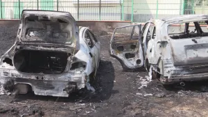 Две коли горяха на плажа в Сарафово (ВИДЕО)