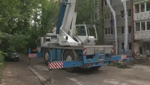 Пореден теч в санирания блок в Мездра