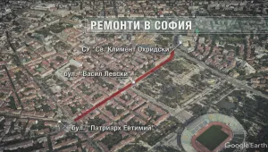 Започна ремонтирането на централни булеварди в София
