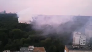 Пожар горя и в помещенията на Ловния парк в София (ВИДЕО)