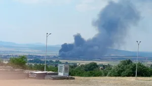 Пожар гори в района на Ихтиман