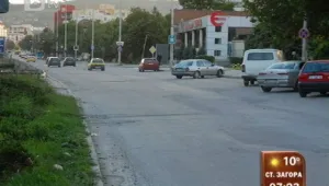 Натоварен булевард в Шумен с дупки след ремонт