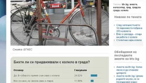 Анкета на btv.bg: Градовете ни - твърде опасни за колоездачи