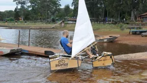 Създадоха велосипед-амфибия за суша и вода