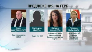 ГЕРБ обявиха четирите си предложения за членове на ВСС
